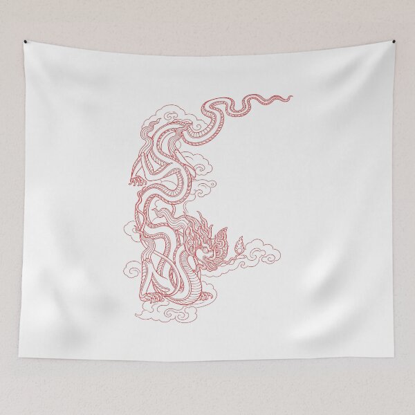 Item preview, Red Vietnamese Dragon Traditional Dragon Art designed and sold by Rising Drake.