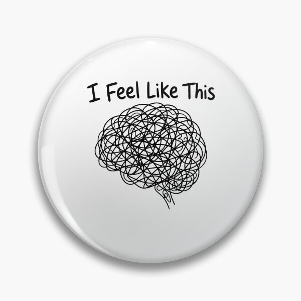 Item preview, I Feel Like This - Funny Anxious Mental Health designed and sold by gunaone-design.