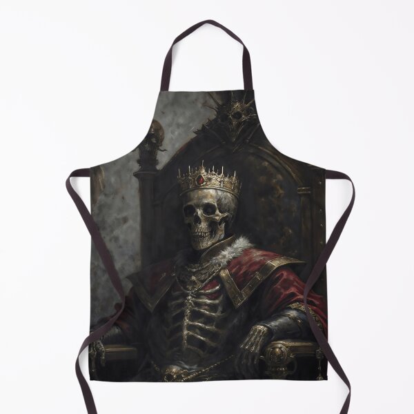 Item preview, Gothic Skeleton King On Skulled Throne Painting designed and sold by DarkHolyQueen.