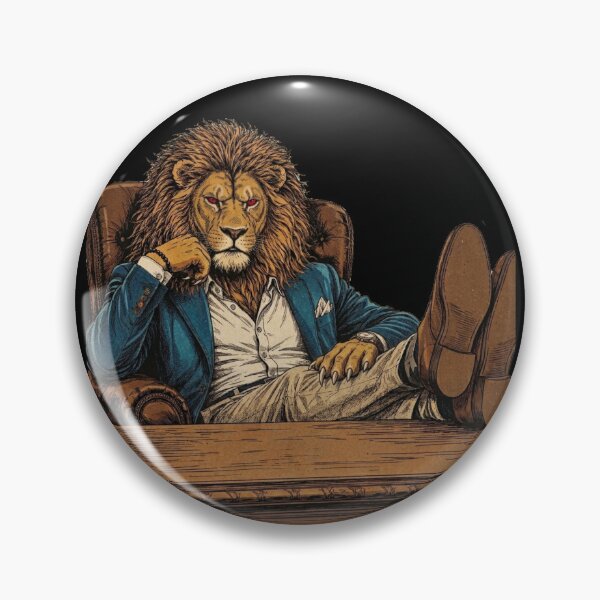 Item preview, Elegant Lion with Blazer | Office King designed and sold by Animal Cosmic Society.