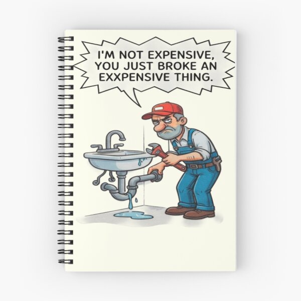Item preview, Funny Plumber Humor — Expensive Thing Quote Steampunk Handyman designed and sold by FABIOLA1970.