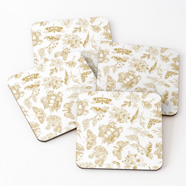 Item preview, Hand Drawn Victorian Garden in Dark Yellow designed and sold by KSimpson838.