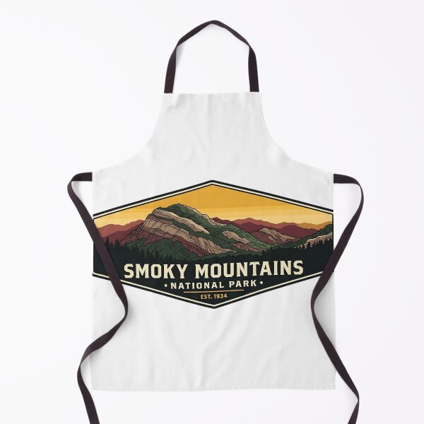 Item preview, Smoky Mountains Golden Hour Hexagon Ridgeline Sticker designed and sold by DetourDgn.