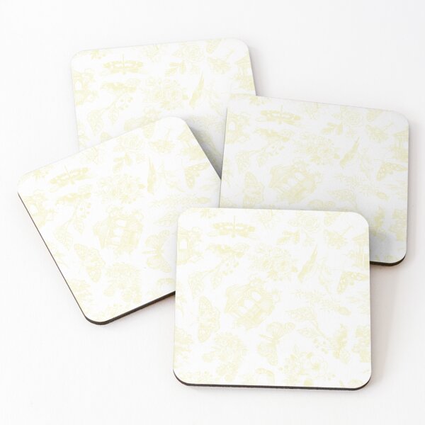 Item preview, Hand Drawn Victorian Garden in Light Yellow designed and sold by KSimpson838.