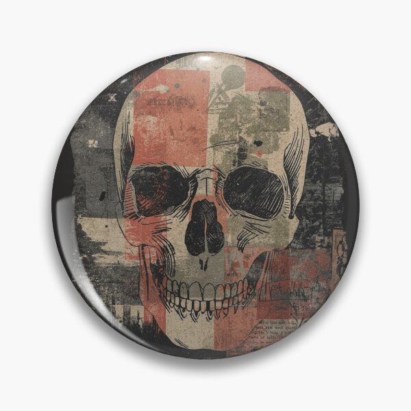Item preview, Vintage Punk Zine Grunge Skull Collage Art designed and sold by ERODED SELF.