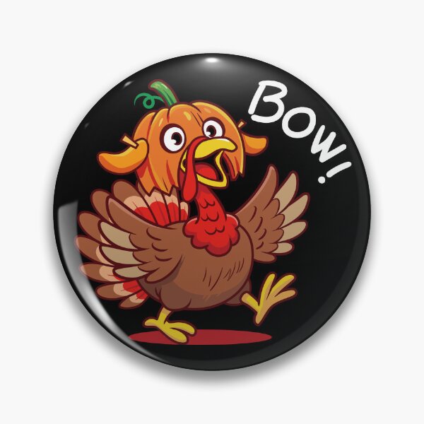 Item preview, Funny Thanksgiving Turkey in a Pumpkin Mask - Goes Woof!_BK designed and sold by AckeeWolf.