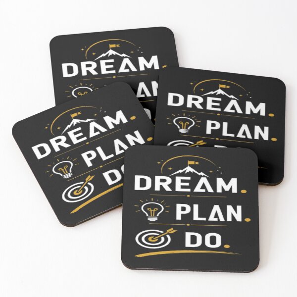 Item preview, Dream Plan Do Motivational Typography Goal Getter Inspiration designed and sold by v6ziix.