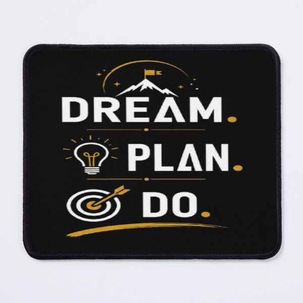 Item preview, Dream Plan Do Motivational Typography Goal Getter Inspiration designed and sold by v6ziix.