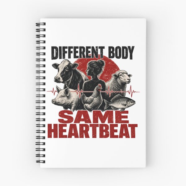 Item preview, Different Body, Same Heartbeat | Vegan Animal Rights Design designed and sold by KortsaCrea.