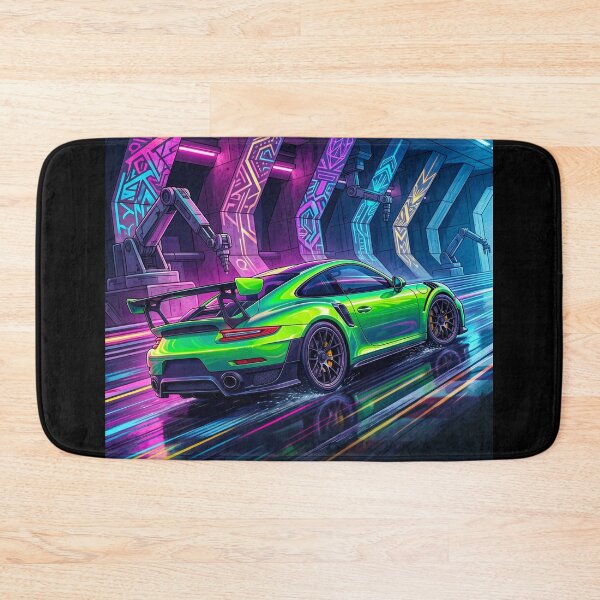Item preview, Neon Green Rear Engine Track Beast Cyberpunk Tunnel Blueprint designed and sold by RevUpDesign.