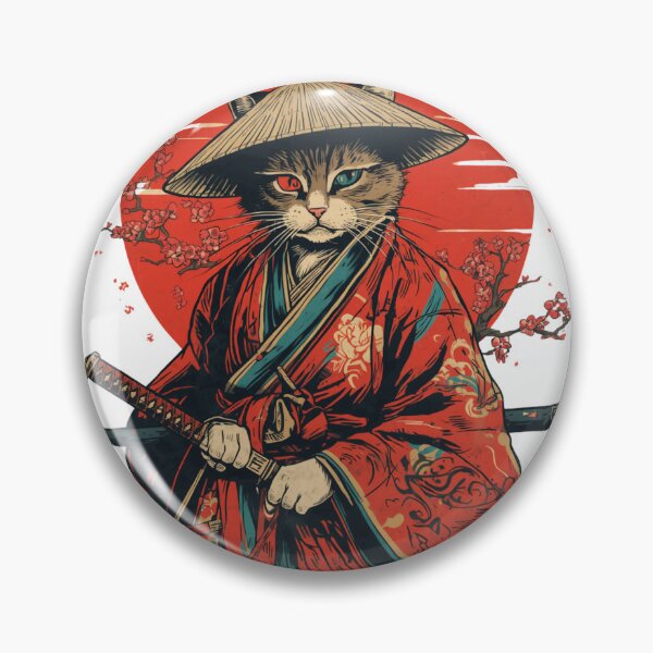 Item preview, Samurai Cat Japanese Warrior designed and sold by muhammadkhafidh.