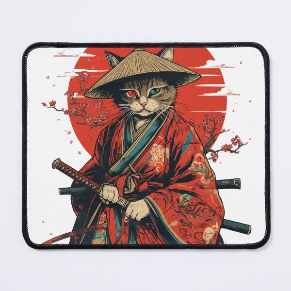 Item preview, Samurai Cat Japanese Warrior designed and sold by muhammadkhafidh.
