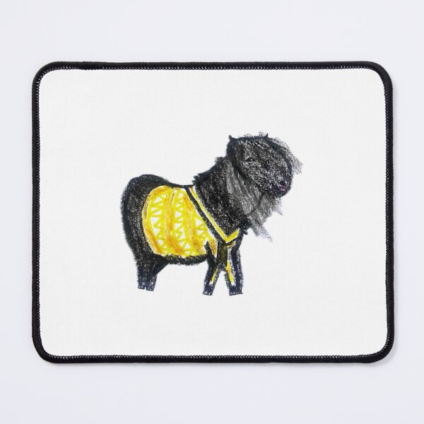 Item preview, Black Shetland Pony in a Sweater Art designed and sold by MagicYana.