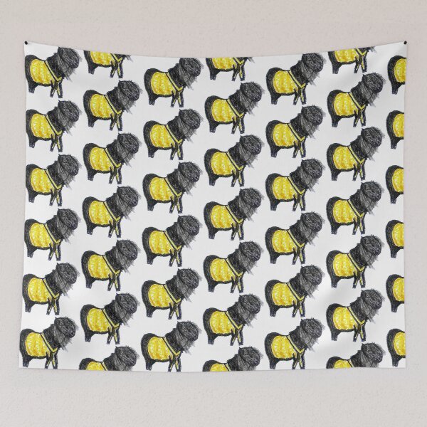 Item preview, Black Shetland Pony in a Sweater Art designed and sold by MagicYana.