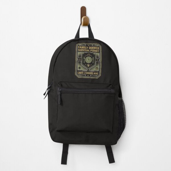 Item preview, Family Dinner Survival Permit Military Style Humor designed and sold by SplashTastic.