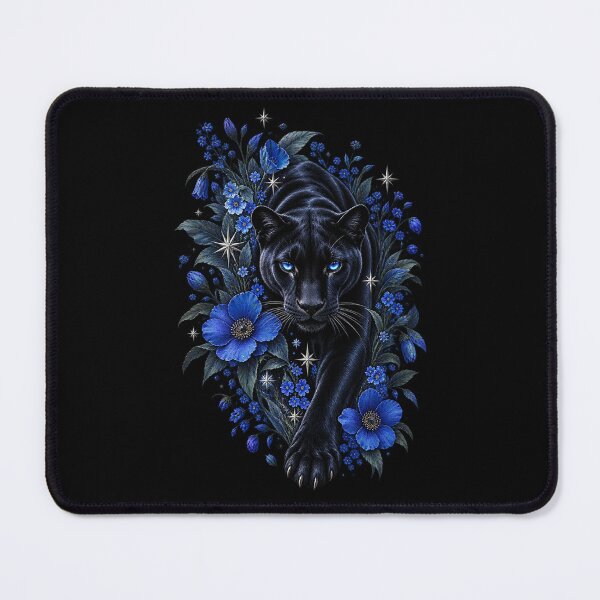 Item preview, Cobalt Panther in Bloom designed and sold by FreshPixelArt.