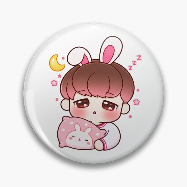 Item preview, Sleepy Bunny Boy Hugging Pillow Kawaii Bedtime Art designed and sold by jkrkoko.