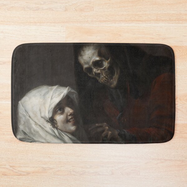 Item preview, Gothic Death And Maiden With Flowers Painting designed and sold by DarkHolyQueen.