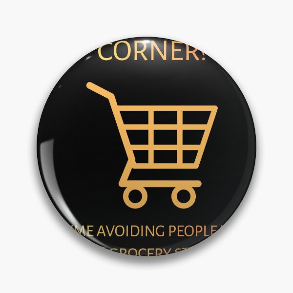 Item preview, Corner Avoiding People Grocery Store Funny Parody designed and sold by Mircea786.