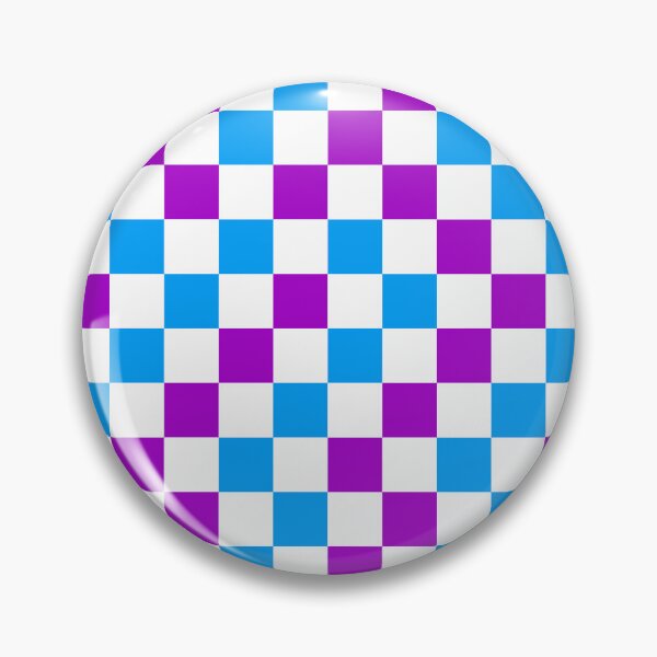 Item preview, Blue And Purple Checkered Design White  designed and sold by PatternTitan.