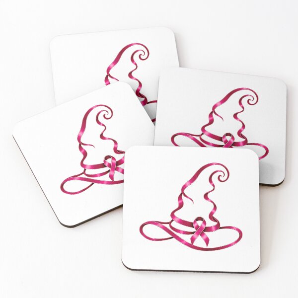 Item preview, Pink Ribbon Witch Hat Breast Cancer Awareness Magic Design designed and sold by Rahamkshop.