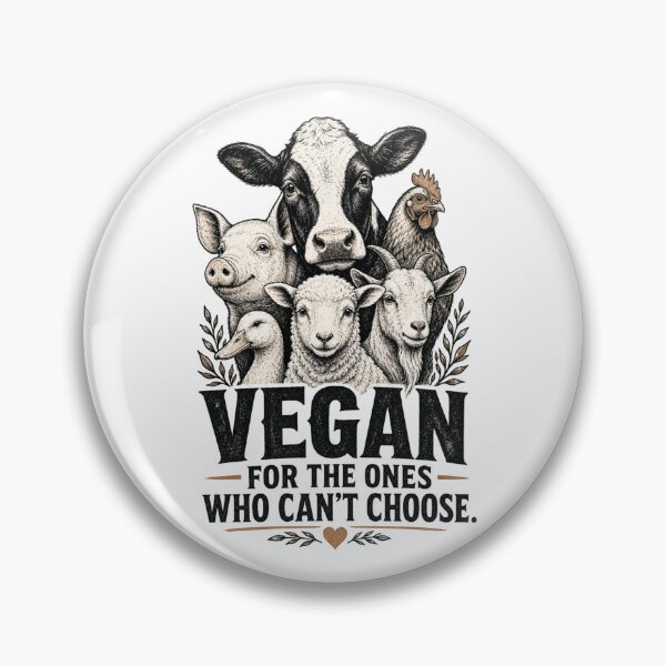 Item preview, Vegan for the Ones That Can’t Choose | Animal Rights Design designed and sold by KortsaCrea.