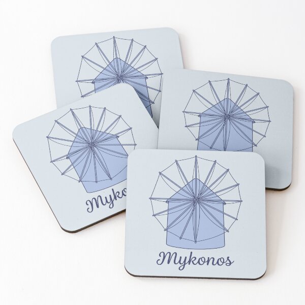 Item preview, Mykonos Windmill Minimalist Greek Island Aesthetic designed and sold by MavtM.