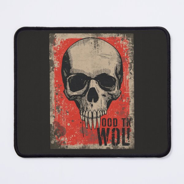 Item preview, Red Grunge Skull Poster Rock Wood Text Art designed and sold by ERODED SELF.