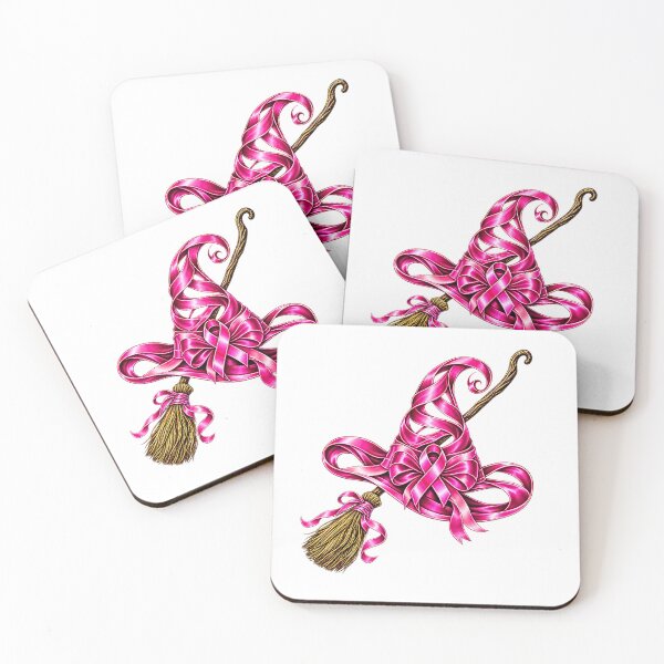 Item preview, Pink Ribbon Witch Hat Breast Cancer Awareness Magic Design designed and sold by Rahamkshop.