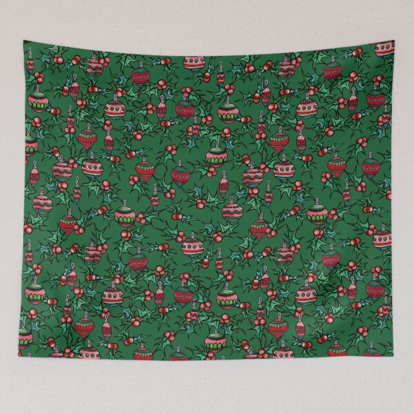 Item preview, Retro Christmas Holly designed and sold by lacychenault.