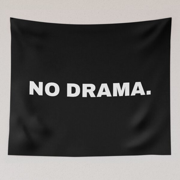 Item preview, No Drama Motivational Quote Minimalist Typography Design designed and sold by AnnSign.