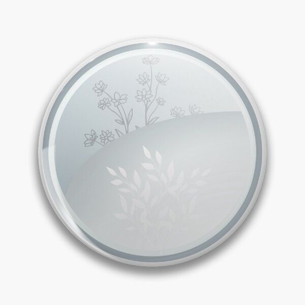 Item preview,  Minimalist Circular Floral Line Art Gradient Button Graphic designed and sold by Rehnair.