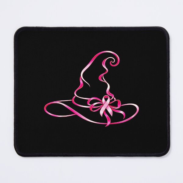Item preview, Pink Ribbon Witch Hat Breast Cancer Awareness Magic Design designed and sold by Rahamkshop.