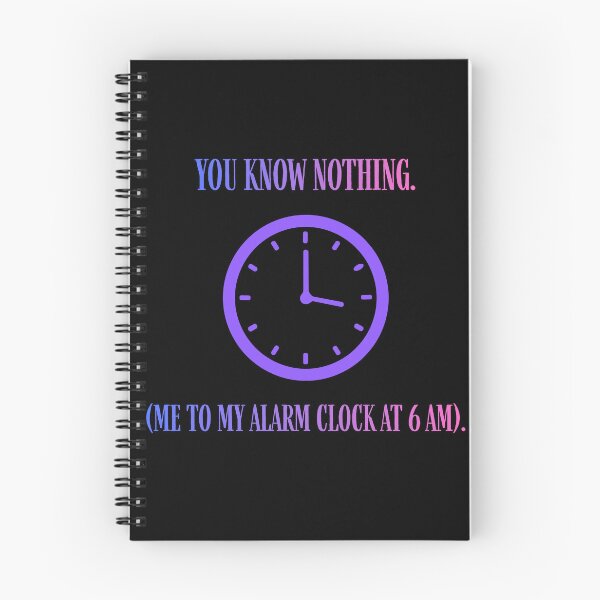 Item preview, You Know Nothing Alarm Clock Funny Parody designed and sold by Mircea786.