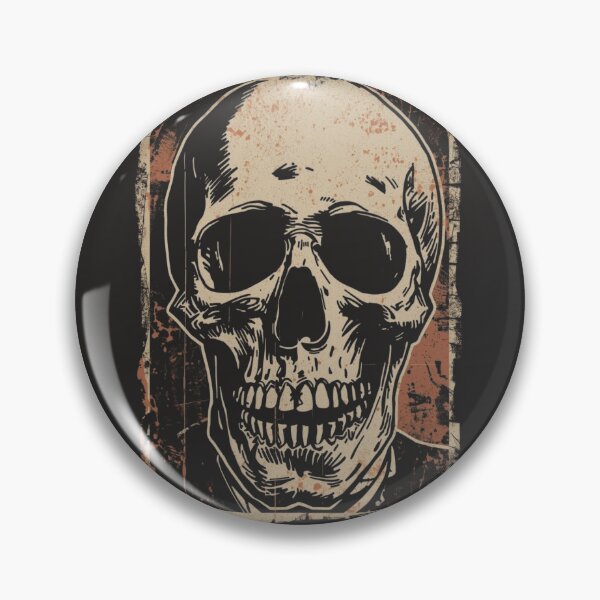 Item preview, Gothic Skull Ink Sketch Retro Grunge Poster designed and sold by ERODED SELF.