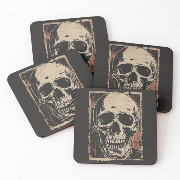 Item preview, Gothic Skull Ink Sketch Retro Grunge Poster designed and sold by ERODED SELF.