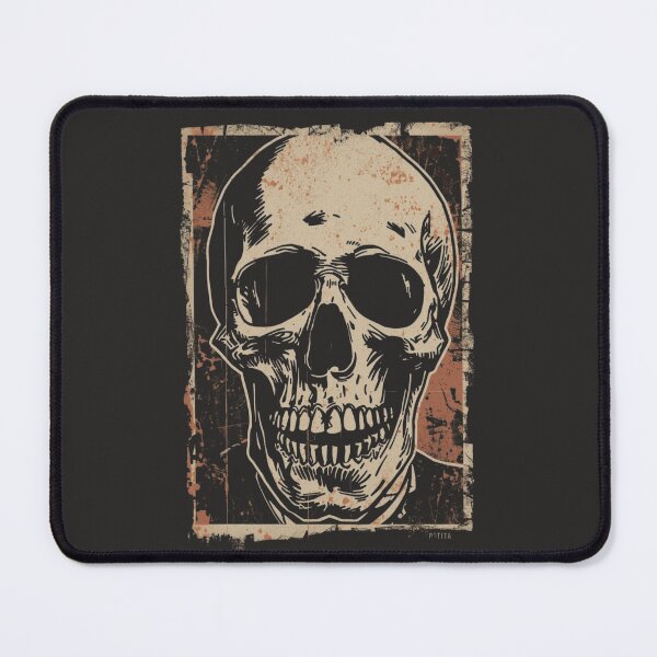 Item preview, Gothic Skull Ink Sketch Retro Grunge Poster designed and sold by ERODED SELF.