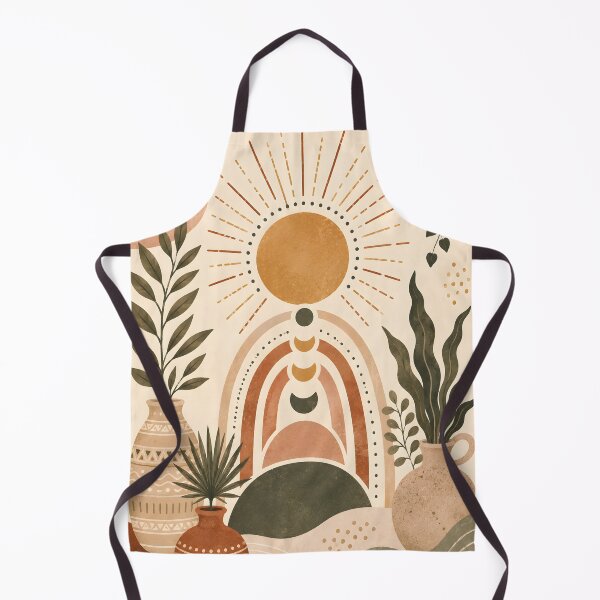 Item preview, Boho Sun & Botanical Arch – Earthy Desert Botanical Wall Art designed and sold by nimmitrends.