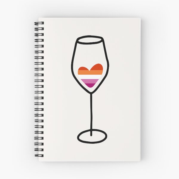 Item preview, Lesbian Wine Glass with Heart – LGBTQ designed and sold by Cannaxes Studio.