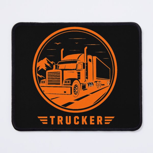 Item preview, Vintage Semi Truck Highway Emblem - Classic Trucker Life designed and sold by Haque Designs.