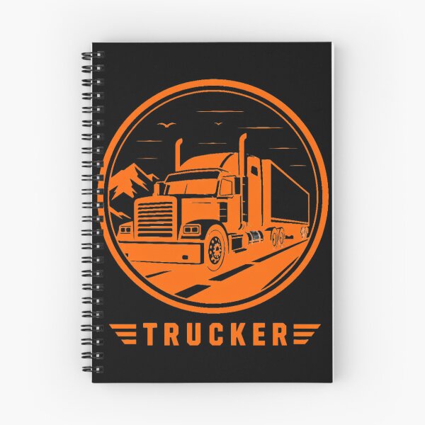 Artikelvorschau, Oldtimer-Sattelzug-Autobahnemblem – Klassisches Truckerleben entworfen und verkauft von Haque Designs.