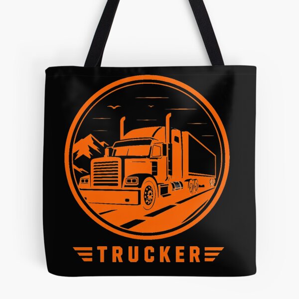 Item preview, Vintage Semi Truck Highway Emblem - Classic Trucker Life designed and sold by Haque Designs.
