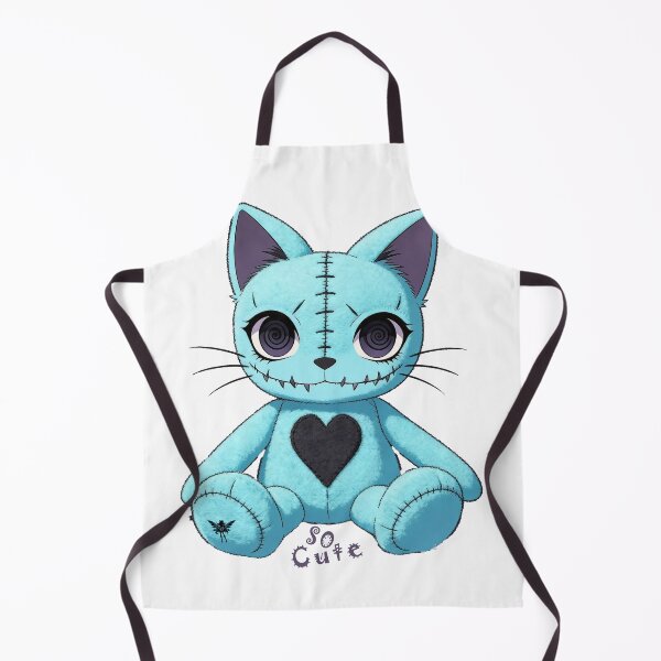 Item preview, creepy cat,Creepy Stitched Cat – Cute Horror Halloween designed and sold by TitiaDesign.