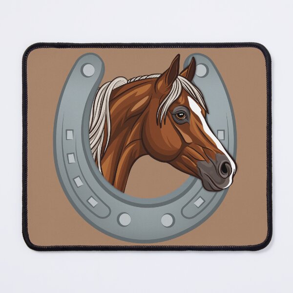 Item preview, An Arab, Abu'urqub, and a horseshoe designed and sold by Cheval-de-coeur.