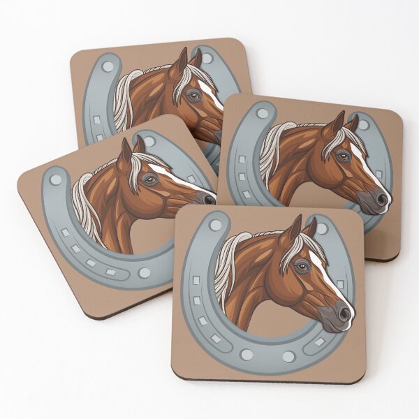 Item preview, An Arab, Abu'urqub, and a horseshoe designed and sold by Cheval-de-coeur.