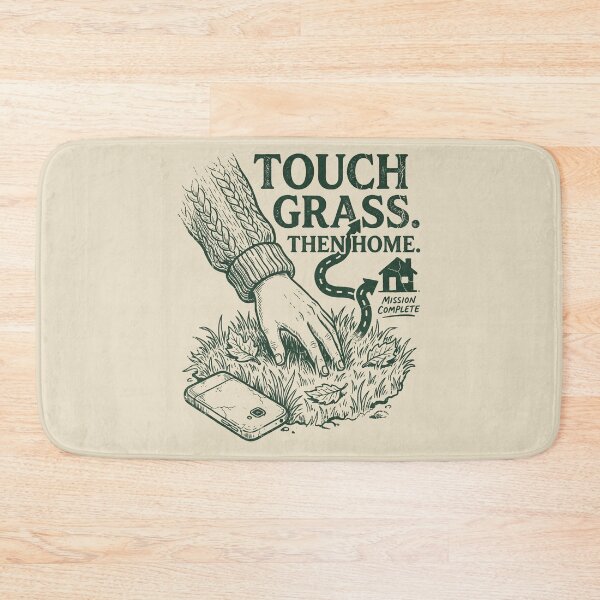 Item preview, Touch Grass Then Go Home designed and sold by SignumShop.