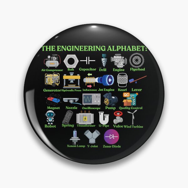 Item preview, The Engineering Alphabet: A to Z Engineer designed and sold by NoetherSym.