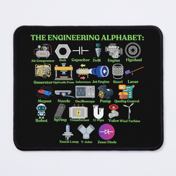 Item preview, The Engineering Alphabet: A to Z Engineer designed and sold by NoetherSym.