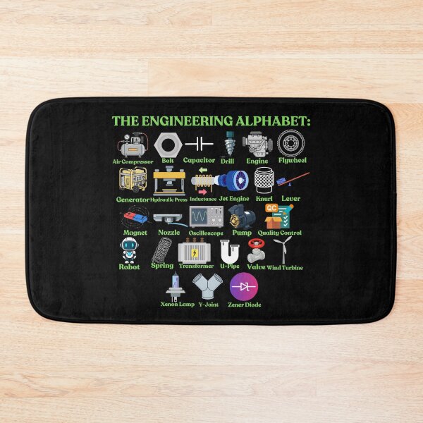 Item preview, The Engineering Alphabet: A to Z Engineer designed and sold by NoetherSym.