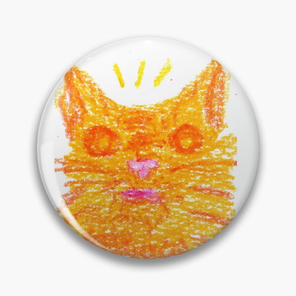 Aperçu de l'œuvre chat orange rigolo dessiné à la main créée et vendue par potterspatch.